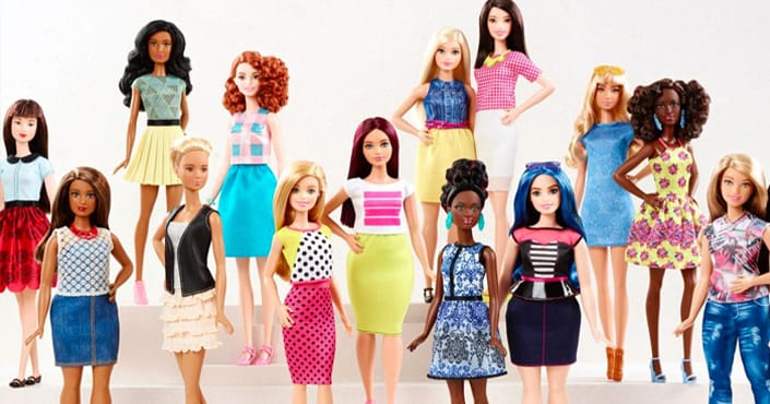 Ligne de Barbie plus diverse avec la toute première Barbie ronde
